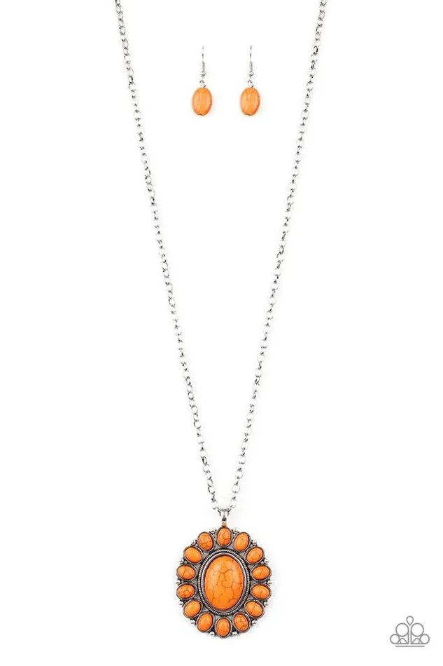 Paparazzi Jewelry Necklaces Paparazzi Necklace Rancho Roamer Orange