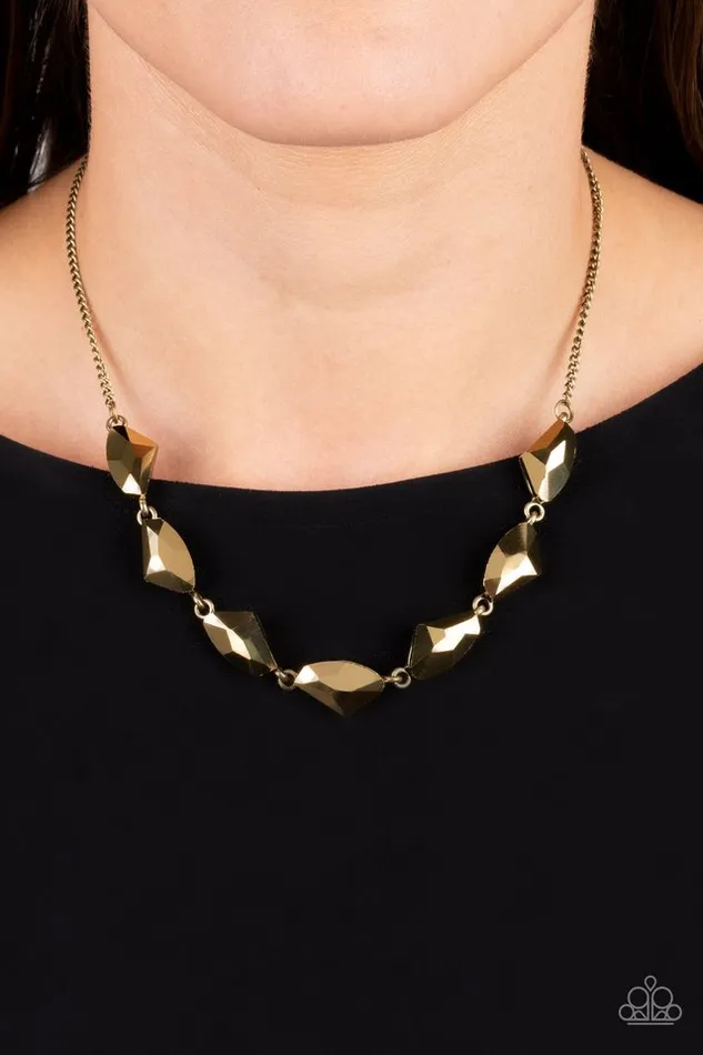 Paparazzi Jewelry Necklaces Paparazzi Necklace Raw Rapture Brass