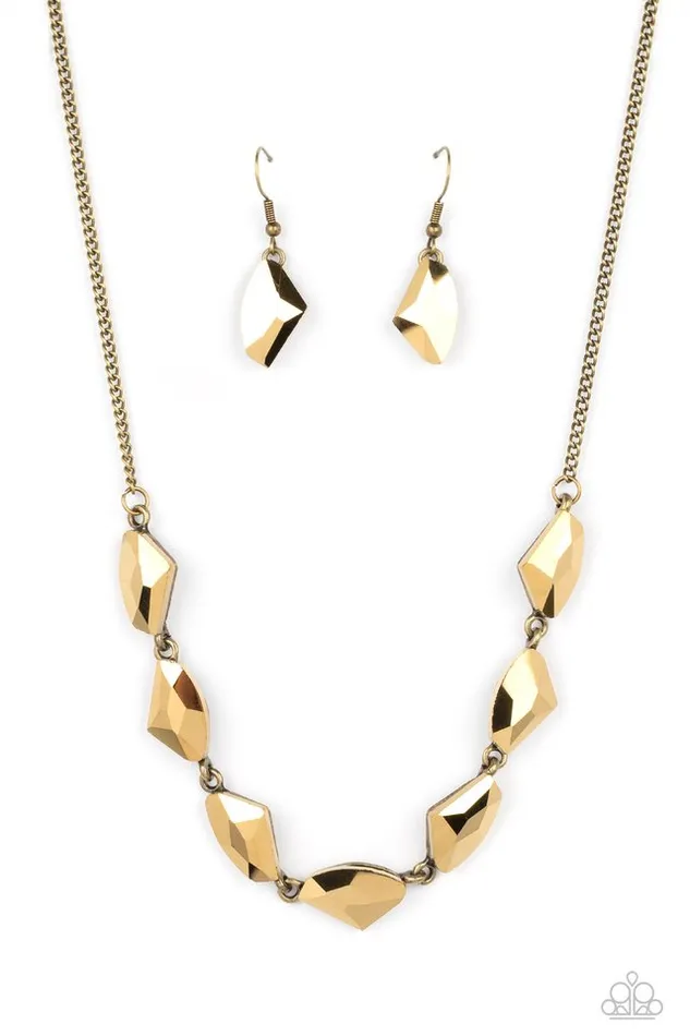 Paparazzi Jewelry Necklaces Paparazzi Necklace Raw Rapture Brass