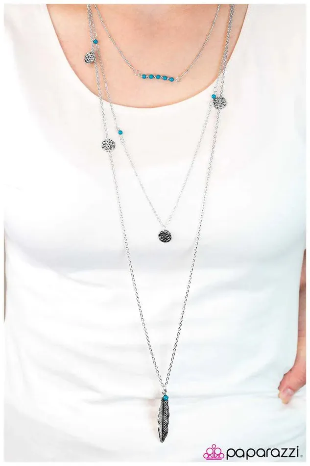 Paparazzi Jewelry Necklaces Paparazzi Necklace Roadrunner Blue