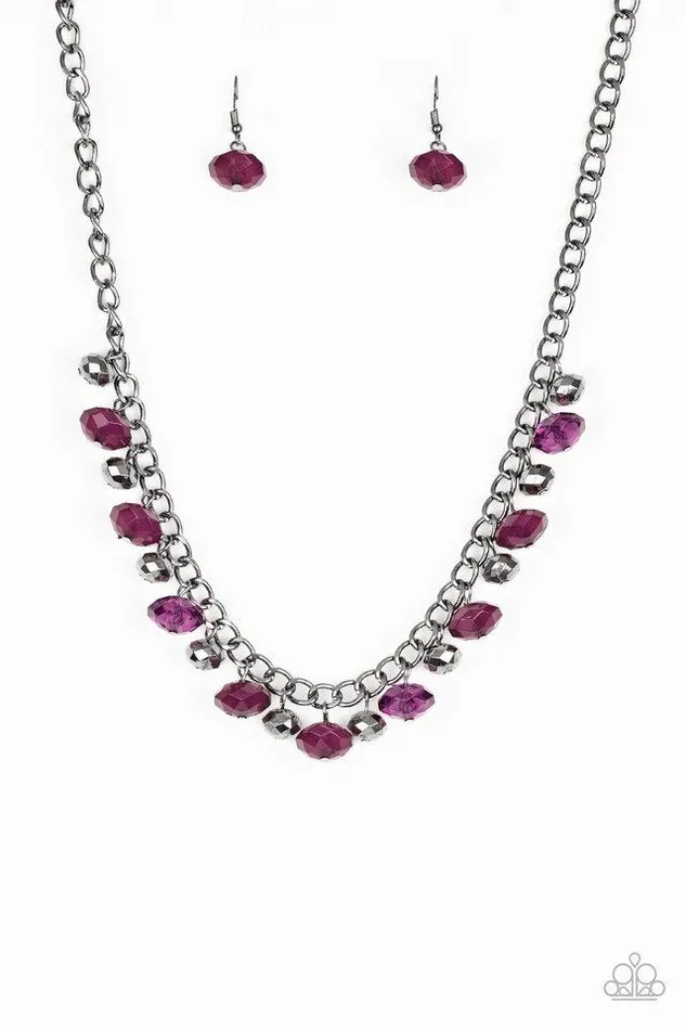 Paparazzi Jewelry Necklaces Paparazzi Necklace Runway Rebel Purple