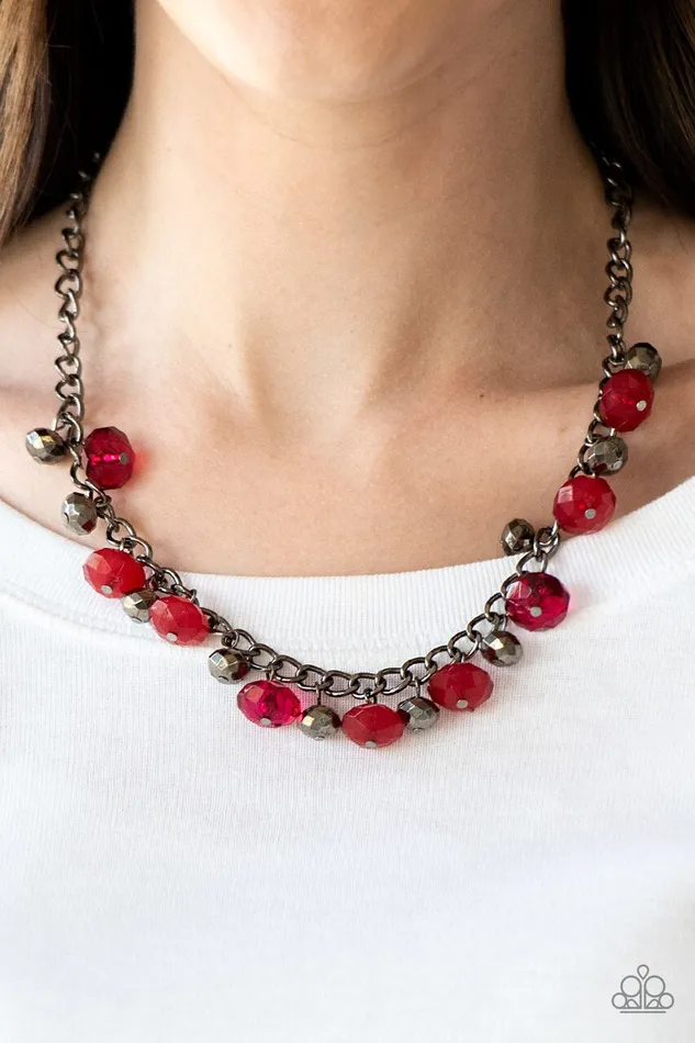 Paparazzi Jewelry Necklaces Paparazzi Necklace Runway Rebel Red