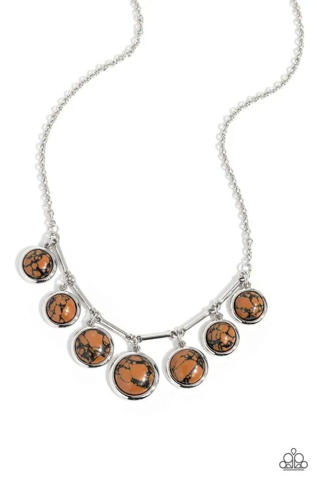 Paparazzi Jewelry Necklaces Paparazzi Necklace Rustic Recognition Brown Paparazzi Jewelry Necklaces Paparazzi Necklace Rustic Recognition Brown