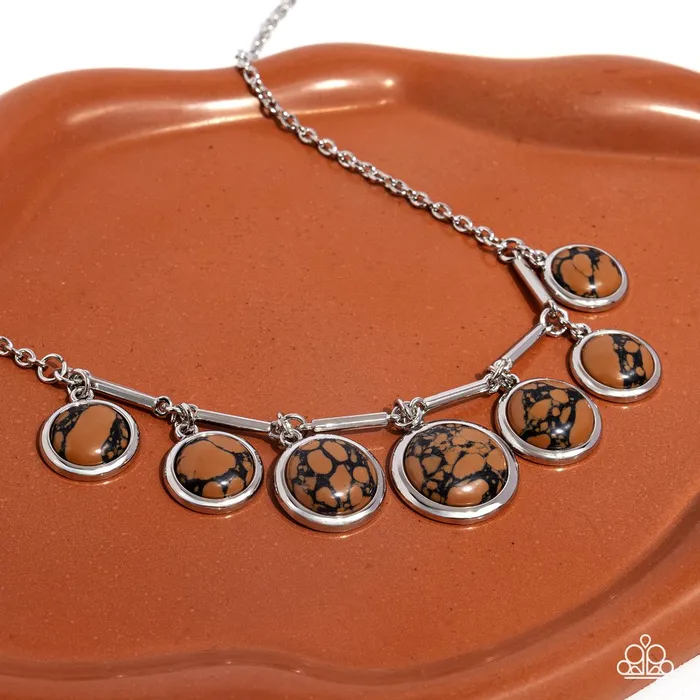 Paparazzi Jewelry Necklaces Paparazzi Necklace Rustic Recognition Brown Paparazzi Jewelry Necklaces Paparazzi Necklace Rustic Recognition Brown