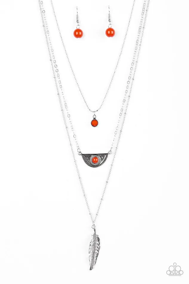 Paparazzi Jewelry Necklaces Paparazzi Necklace Sahara Sparrow Orange Paparazzi Jewelry Necklaces Paparazzi Necklace Sahara Sparrow Orange