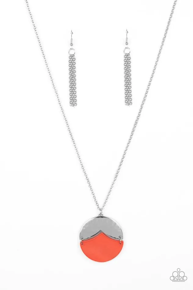 Paparazzi Jewelry Necklaces Paparazzi Necklace Seaside Sabbatical Orange