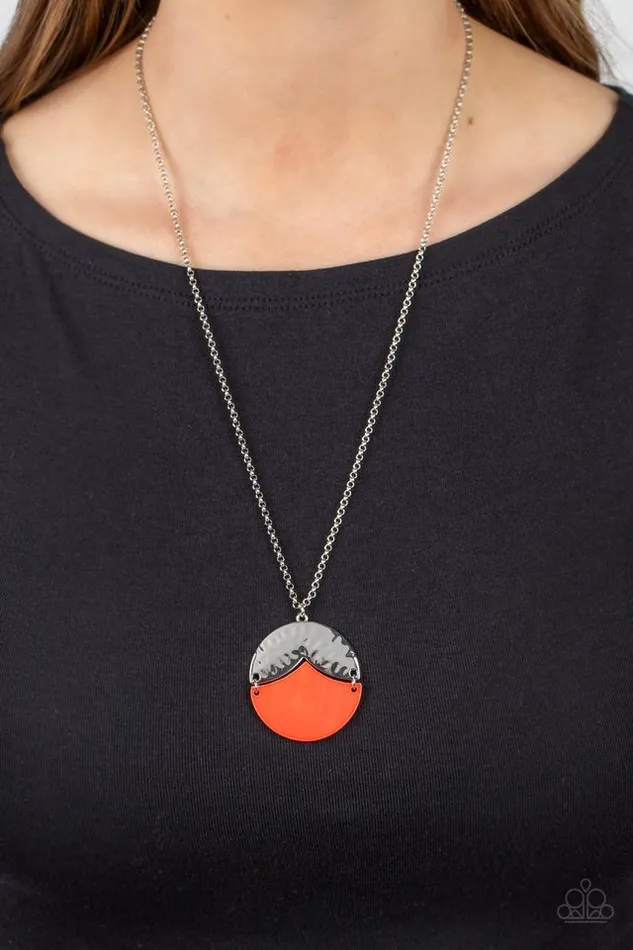 Paparazzi Jewelry Necklaces Paparazzi Necklace Seaside Sabbatical Orange