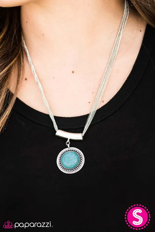 Paparazzi Jewelry Necklaces Paparazzi Necklace Should Have Been A Cowboy Blue