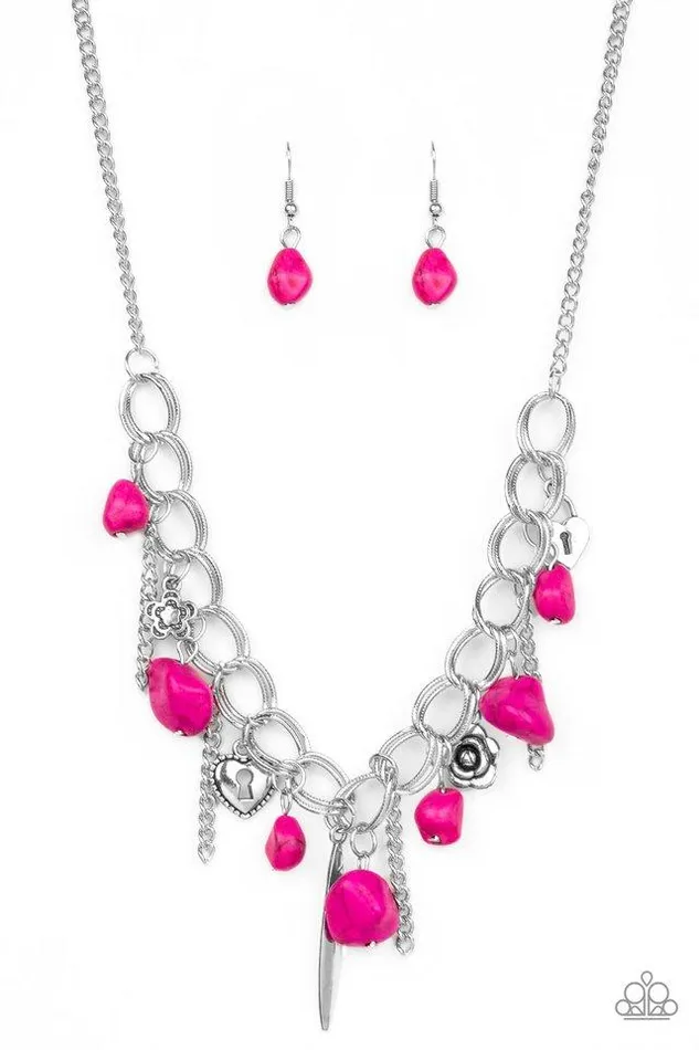 Paparazzi Jewelry Necklaces Paparazzi Necklace Southern Sweetheart Pink