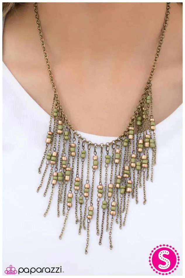 Paparazzi Jewelry Necklaces Paparazzi Necklace Southwest Wind Green