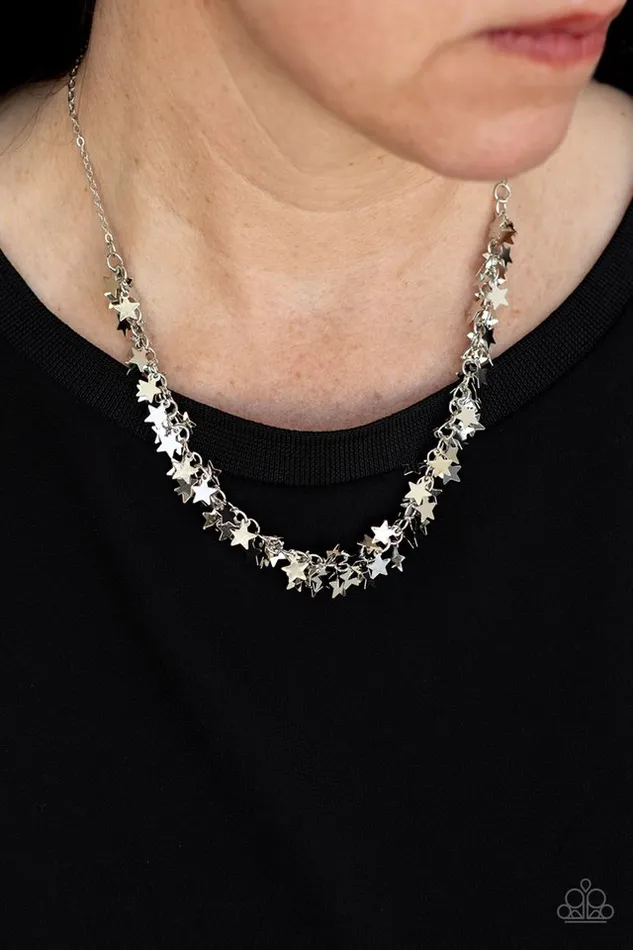 Paparazzi Jewelry Necklaces Paparazzi Necklace Starry Anthem Silver