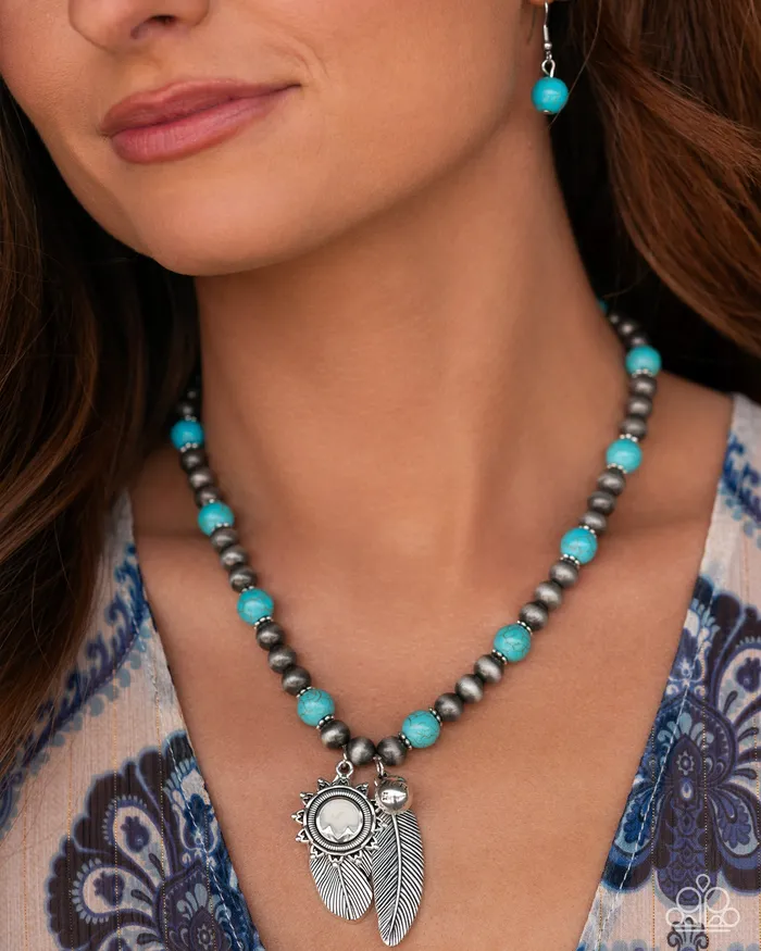 Paparazzi Jewelry Necklaces Paparazzi Necklace Steady Stones Blue