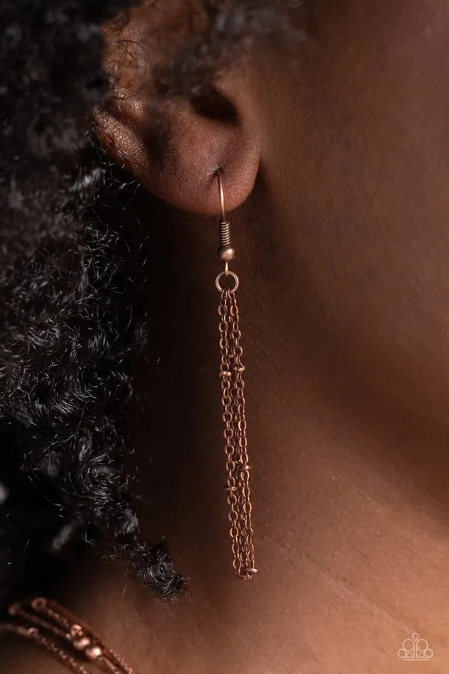 Paparazzi Jewelry Necklaces Paparazzi Necklace Studded Shimmer Copper Paparazzi Jewelry Necklaces Paparazzi Necklace Studded Shimmer Copper