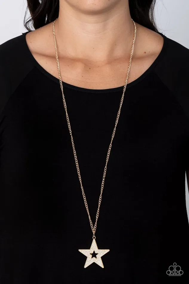 Paparazzi Jewelry Necklaces Paparazzi Necklace Superstar Stylist Gold