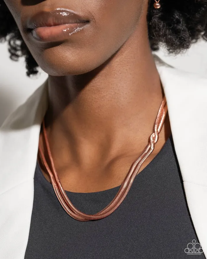 Paparazzi Jewelry Necklaces Paparazzi Necklace Tasteful Time Copper