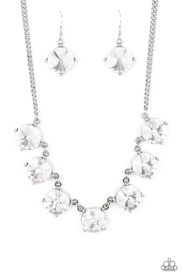 Paparazzi Jewelry Necklaces Paparazzi Necklace The SHOWCASE Must Go On White Paparazzi Jewelry Necklaces Paparazzi Necklace The SHOWCASE Must Go On White