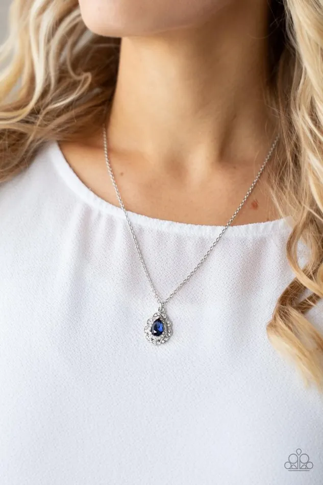Paparazzi Jewelry Necklaces Paparazzi Necklace Vintage Validation Blue