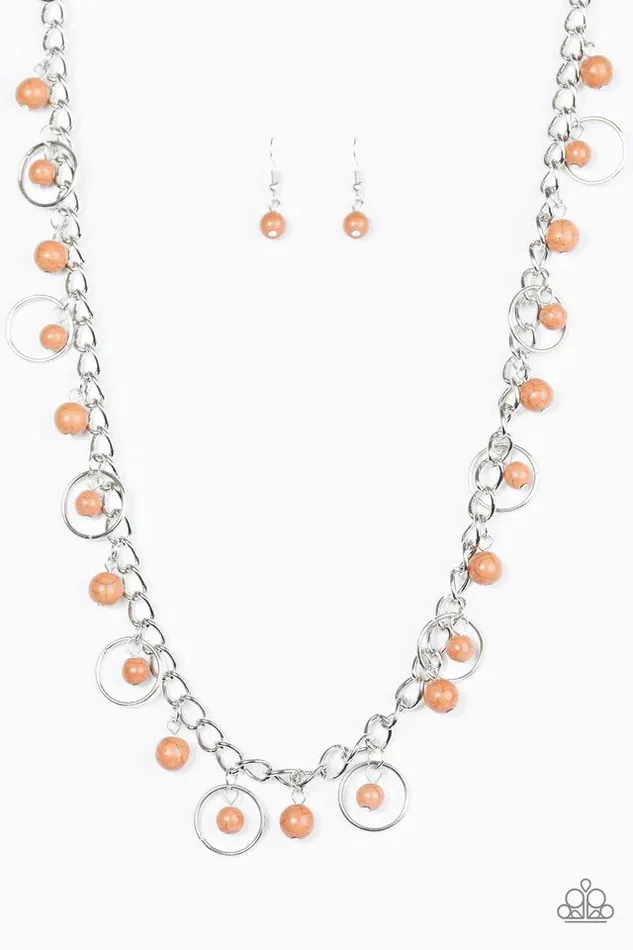 Paparazzi Jewelry Necklaces Paparazzi Necklace Wolf Creek Brown