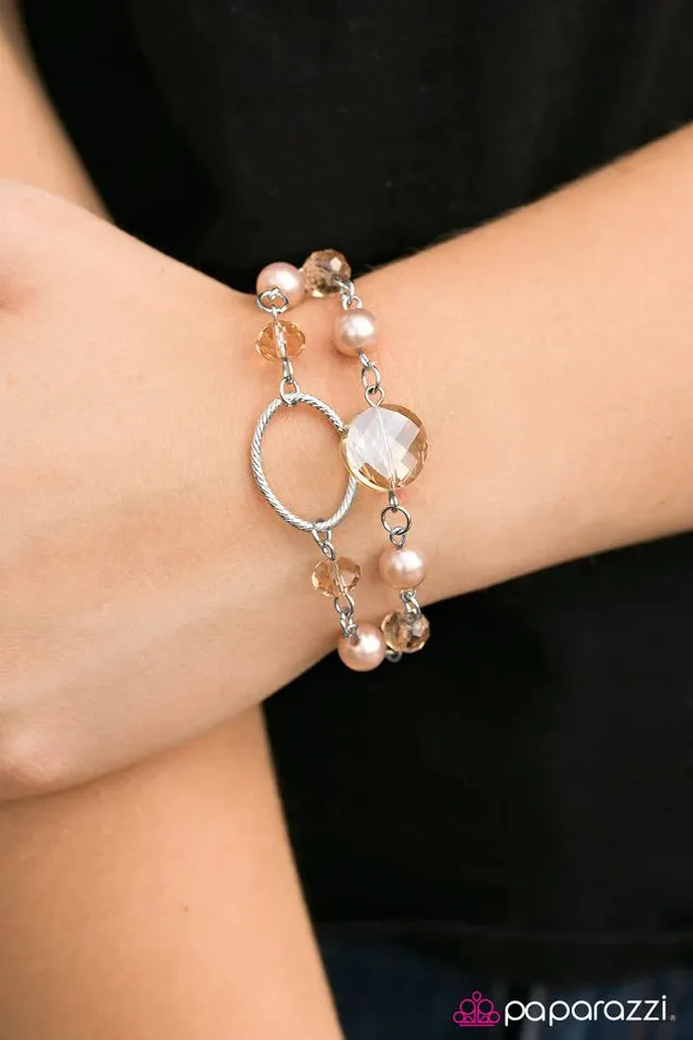 Paparazzi Jewelry Paparazzi Bracelet Moonlit Beaches Brown Bracelets