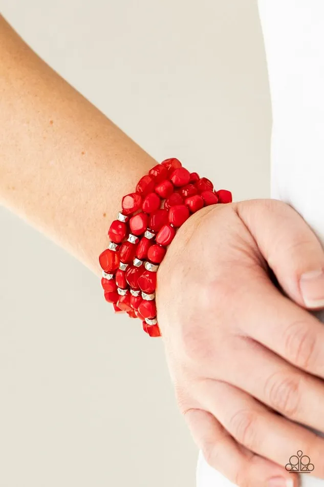 Paparazzi Jewelry Paparazzi Bracelet Nice GLOWING Red Bracelets