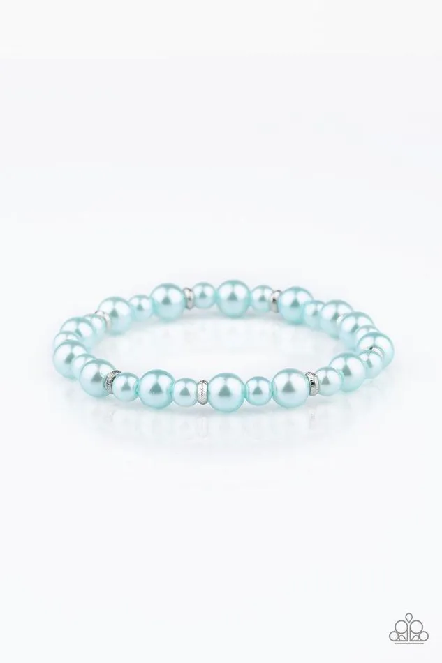 Paparazzi Jewelry Paparazzi Bracelet Powder and Pearls Blue Bracelets