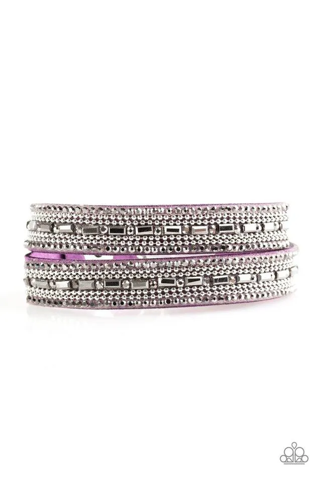 Paparazzi Jewelry Paparazzi Bracelet Shimmer and Sass Purple Bracelets