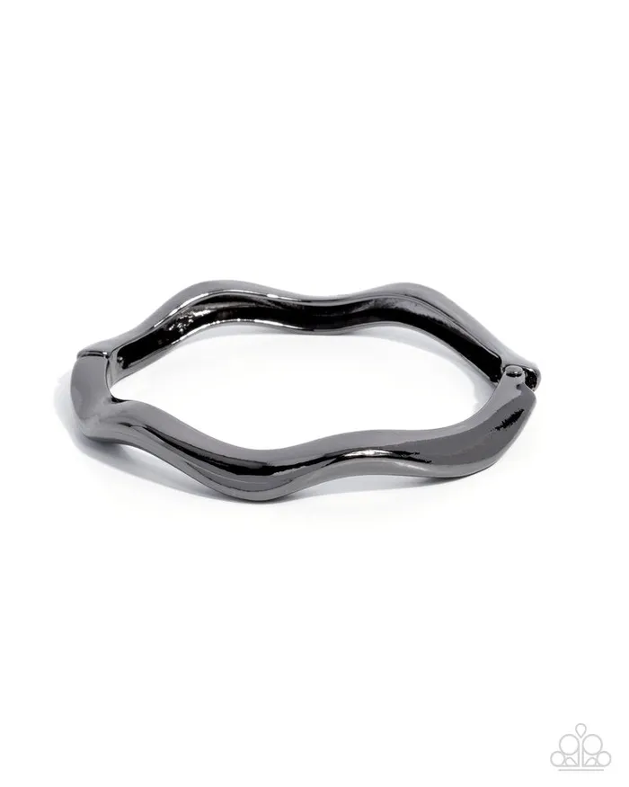Paparazzi Jewelry Paparazzi Bracelet Waving Hello Black Bracelets Paparazzi Jewelry Paparazzi Bracelet Waving Hello Black Bracelets
