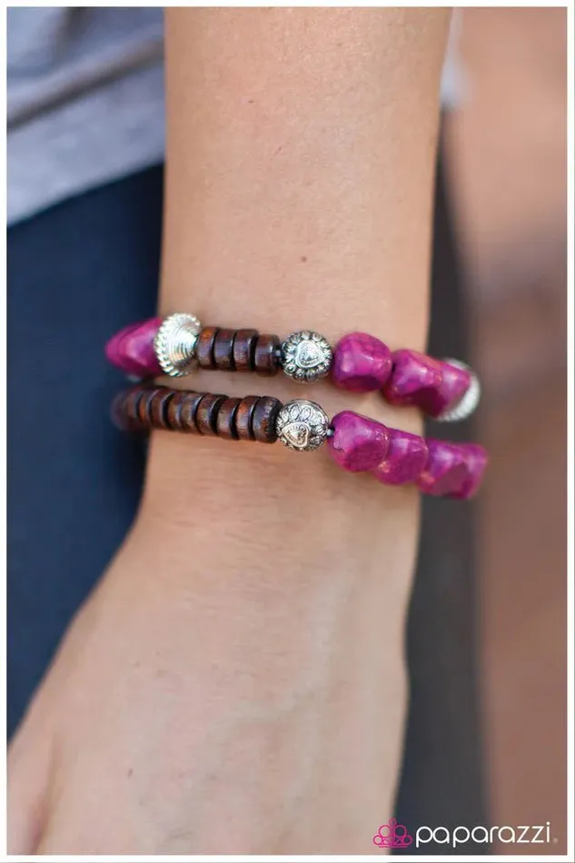 Paparazzi Jewelry Paparazzi Bracelet Woodnt It Be Nice Purple Bracelets