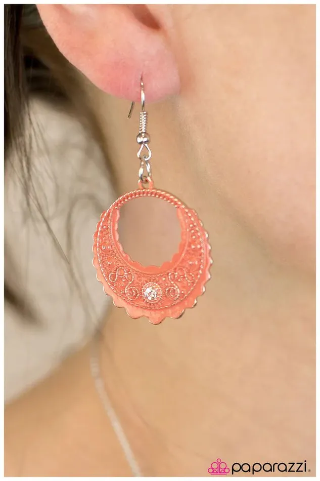 Paparazzi Jewelry Paparazzi Earring A Whole New World Orange Earrings