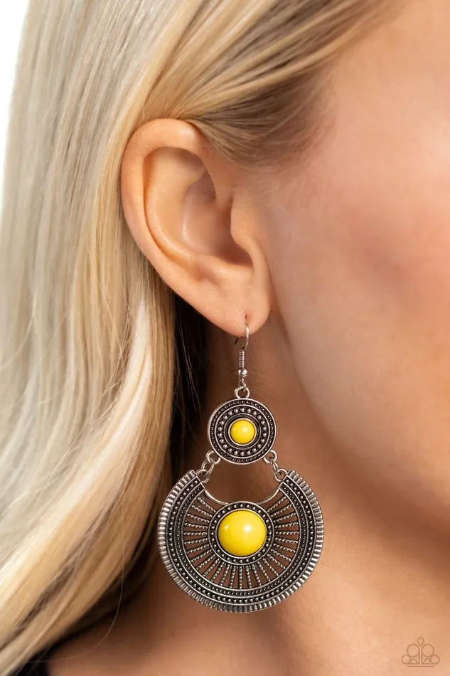 Paparazzi Jewelry Paparazzi Earring A Wild Bunch Yellow Earrings