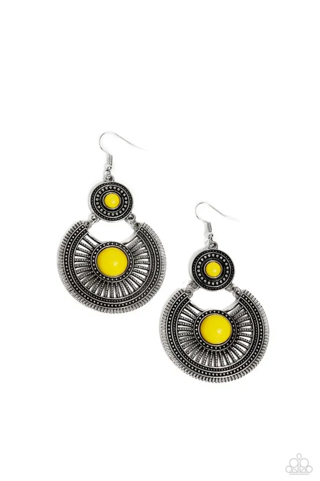 Paparazzi Jewelry Paparazzi Earring A Wild Bunch Yellow Earrings Paparazzi Jewelry Paparazzi Earring A Wild Bunch Yellow Earrings