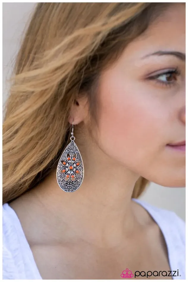 Paparazzi Jewelry Paparazzi Earring Day By Day Orange Earrings