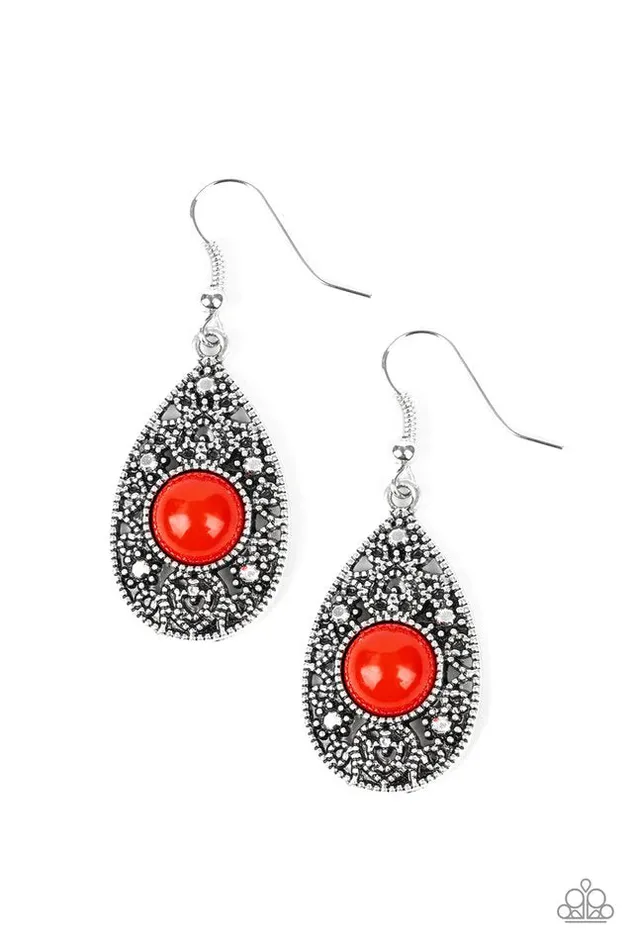 Paparazzi Jewelry Paparazzi Earring From POP To Bottom Red Earrings