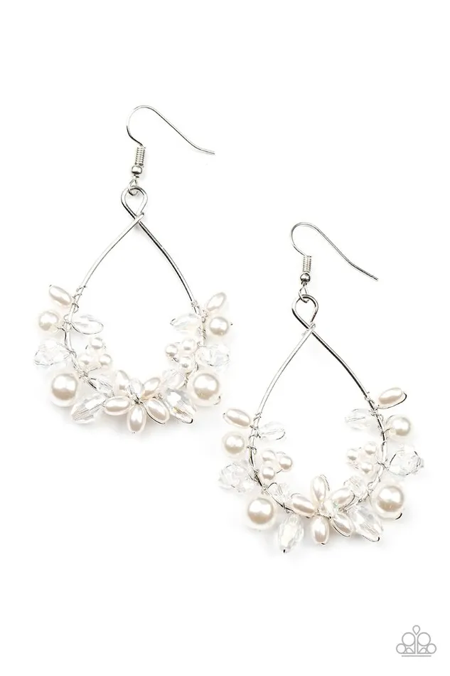 Paparazzi Jewelry Paparazzi Earring Marina Banquet White Earrings