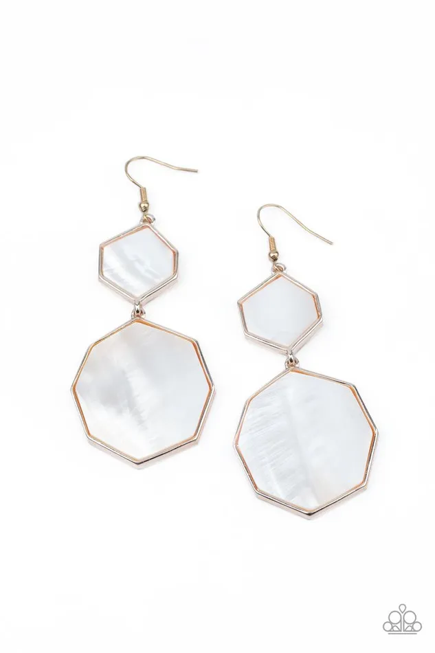 Paparazzi Jewelry Paparazzi Earring Vacation Glow Rose Gold Earrings