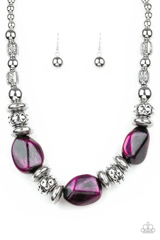 Paparazzi Jewelry Paparazzi Necklace Colorfully Confident Purple Necklaces