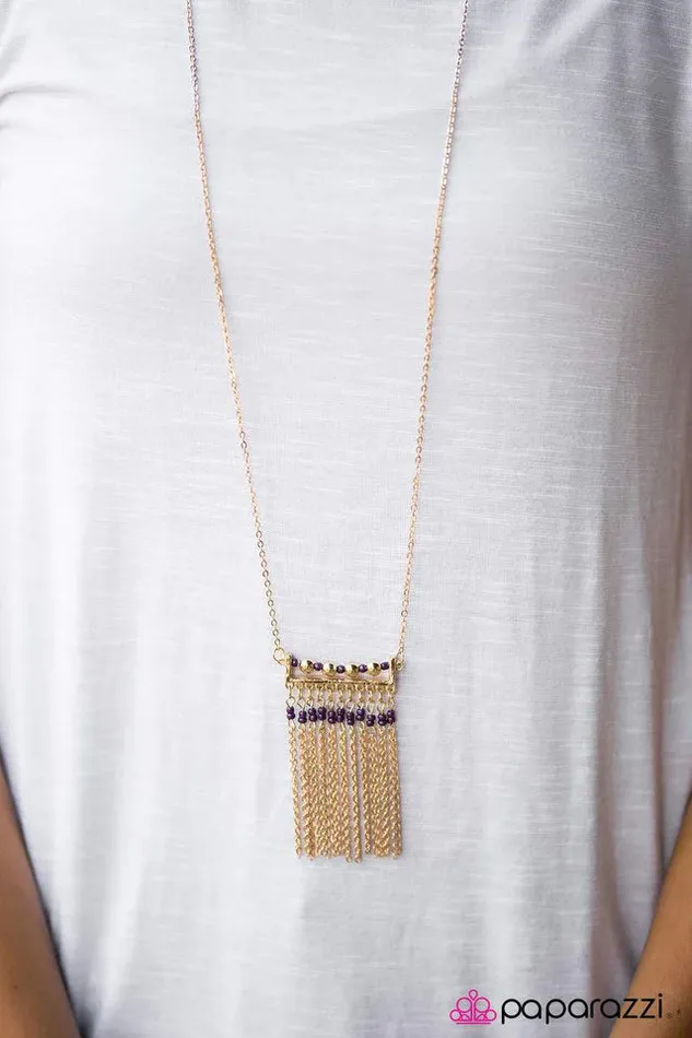 Paparazzi Jewelry Paparazzi Necklace Counting CHAINS Purple Necklaces