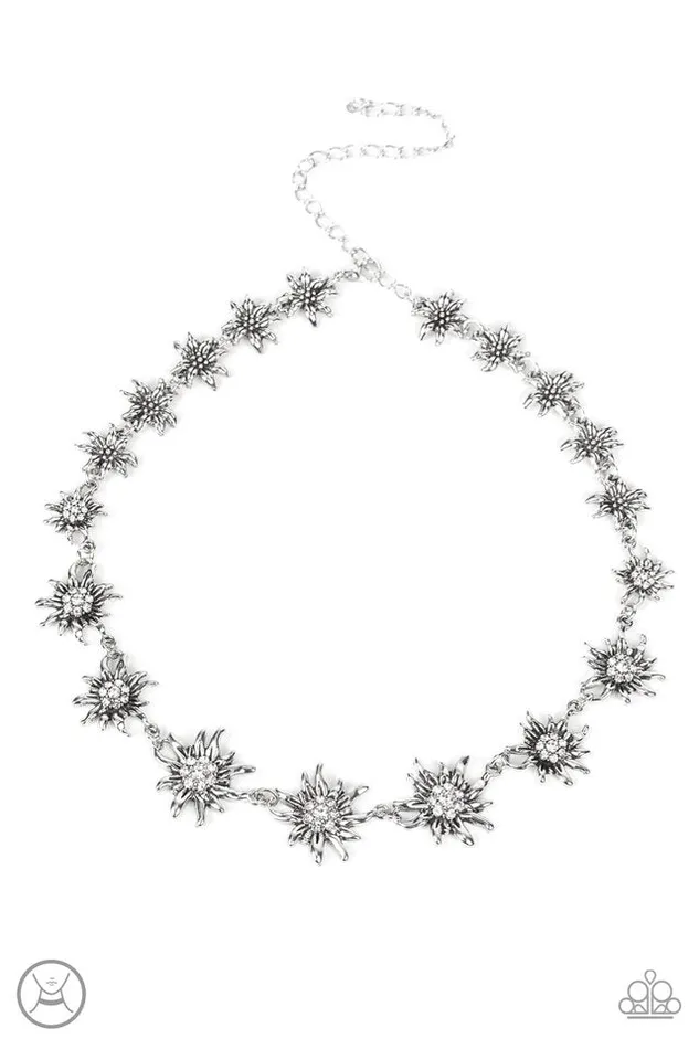 Paparazzi Jewelry Paparazzi Necklace Get Up and GROW White Necklaces Paparazzi Jewelry Paparazzi Necklace Get Up and GROW White Necklaces