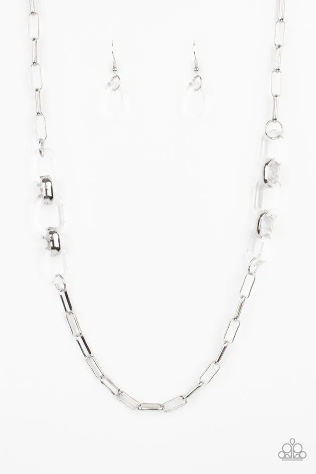 Paparazzi Jewelry Paparazzi Necklace Have I Made Myself Clear White Necklaces Paparazzi Jewelry Paparazzi Necklace Have I Made Myself Clear White Necklaces