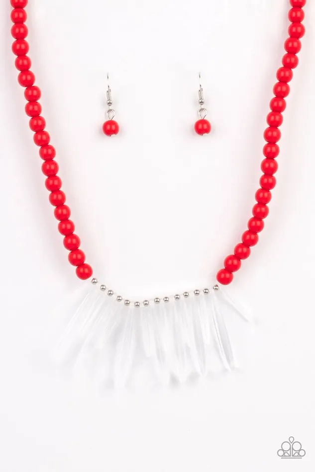 Paparazzi Jewelry Paparazzi Necklace Icy Intimidation Red Necklaces Paparazzi Jewelry Paparazzi Necklace Icy Intimidation Red Necklaces