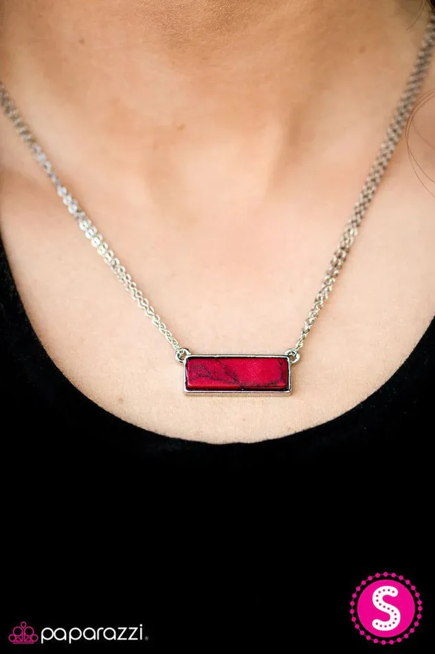 Paparazzi Jewelry Paparazzi Necklace Land Ahoy Red Necklaces
