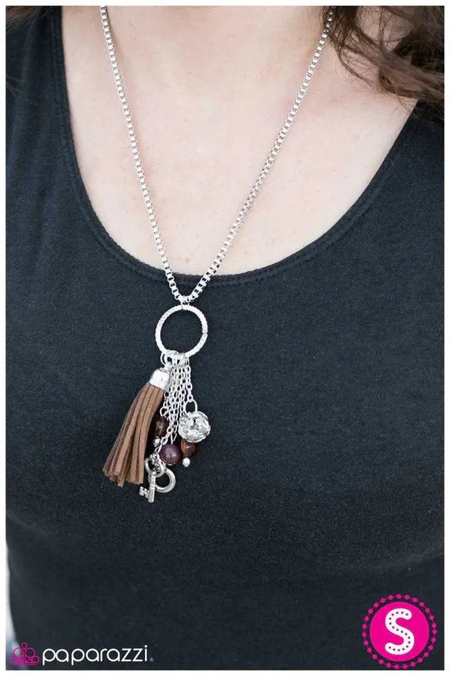 Paparazzi Jewelry Paparazzi Necklace On The Outskirts Brown Necklaces