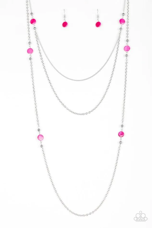 Paparazzi Jewelry Paparazzi Necklace So SHORE Of Yourself Pink Necklaces