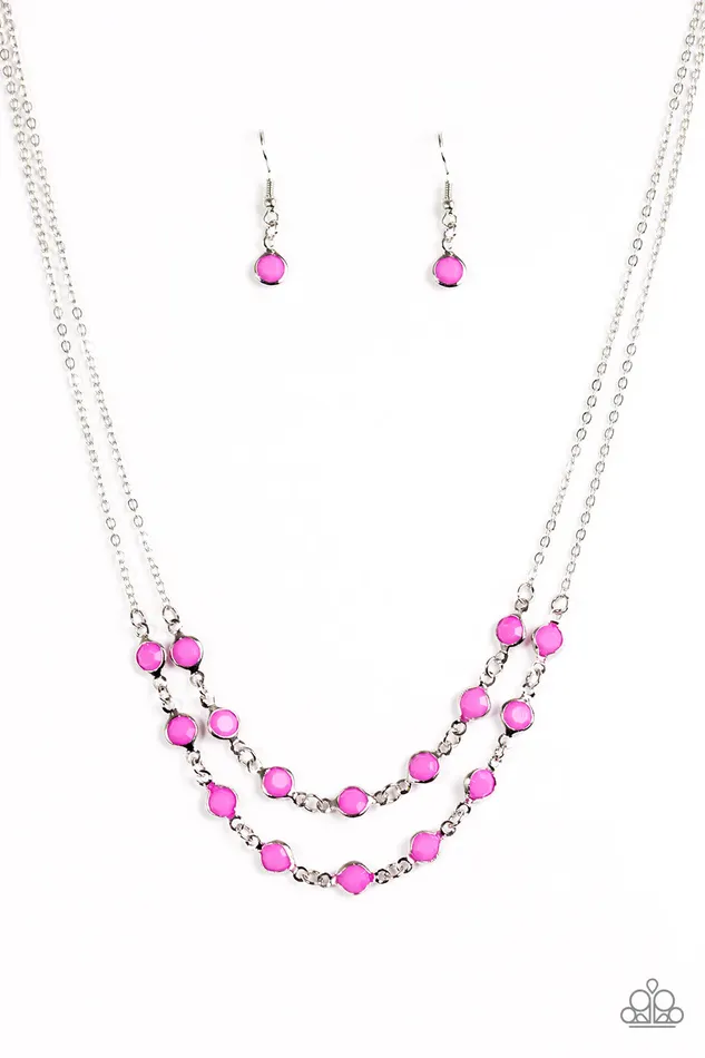 Paparazzi Jewelry Paparazzi Necklace Summer Girl Purple Necklaces