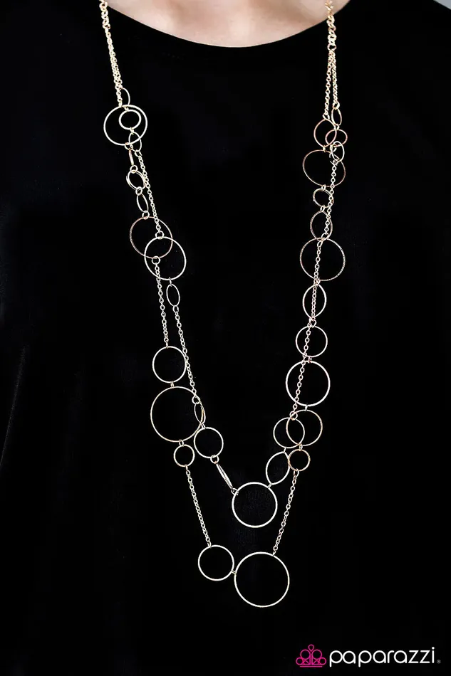 Paparazzi Jewelry Paparazzi Necklace This Party Is HOOPing Gold Necklaces