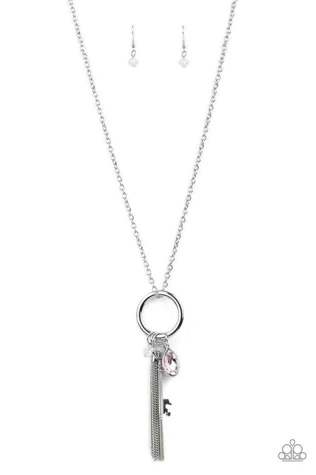 Paparazzi Jewelry Paparazzi Necklace Unlock Your Sparkle Pink Necklaces