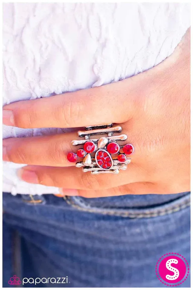 Paparazzi Jewelry Paparazzi Ring Organized Chaos Red Rings