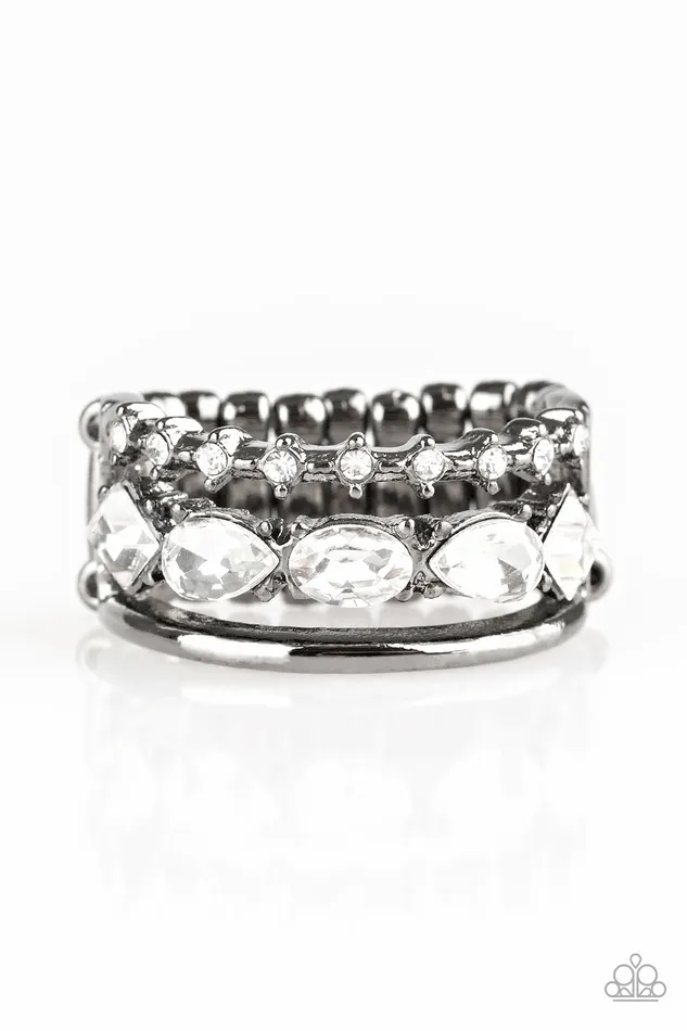 Paparazzi Jewelry Rings Paparazzi Ring Backstage Sparkle Black