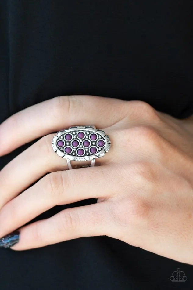 Paparazzi Jewelry Rings Paparazzi Ring Cactus Garden Purple