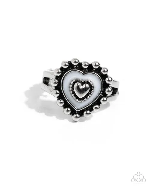 Paparazzi Jewelry Rings Paparazzi Ring Courting Chic White Paparazzi Jewelry Rings Paparazzi Ring Courting Chic White